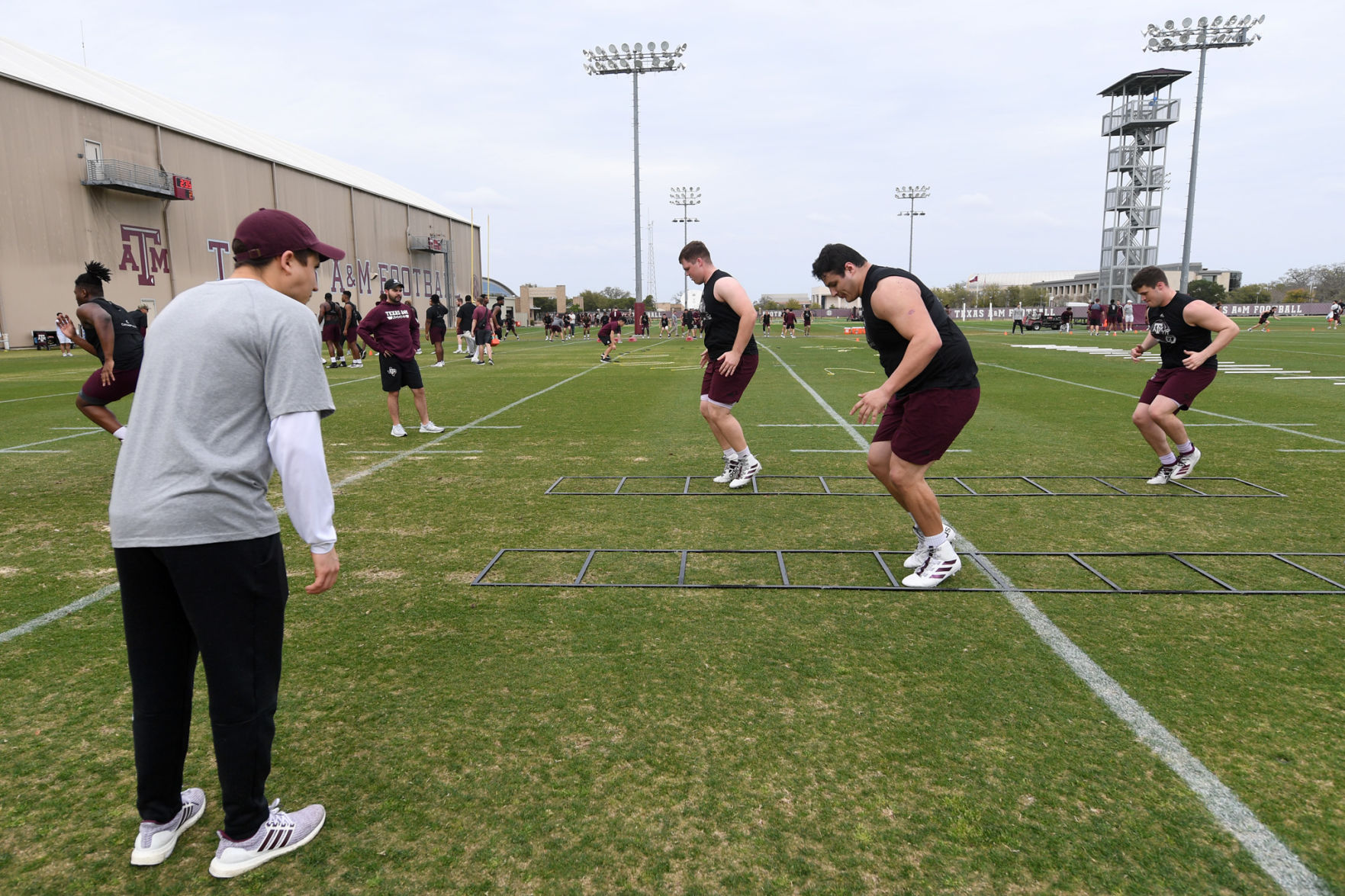 Texas A&M spring football drills